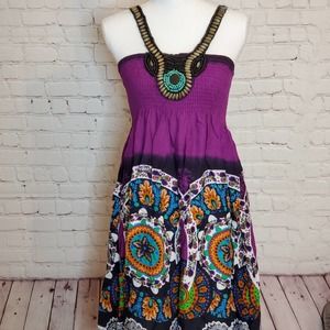 Fashion by Paris Purple Dress size L NWT J0284